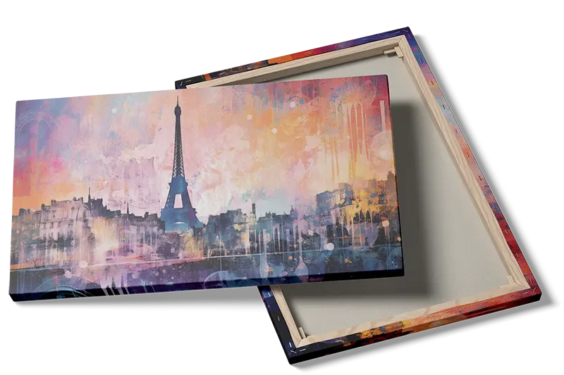 Colorful Paris Cityscape Artwork