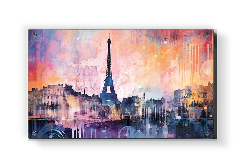 Colorful Paris Cityscape Artwork
