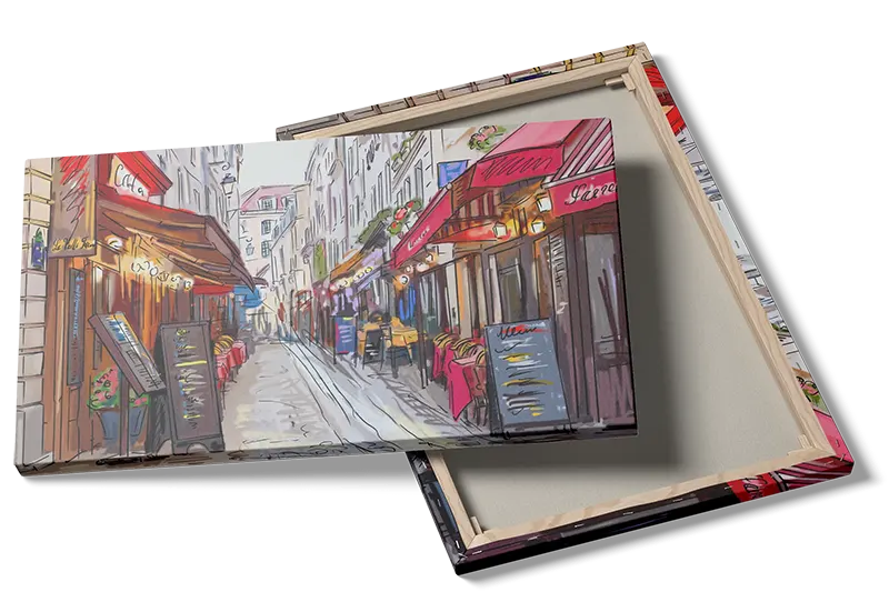 Paris Street Cafe Scene