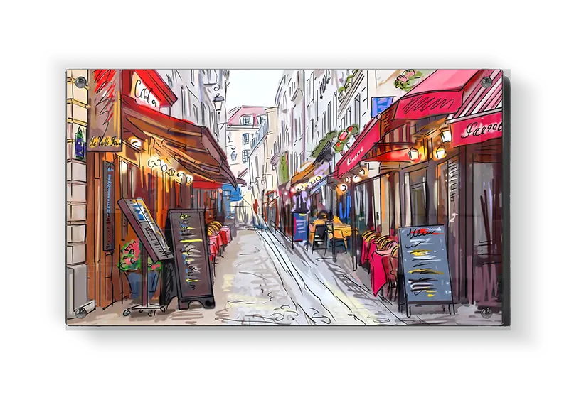 Paris Street Cafe Scene