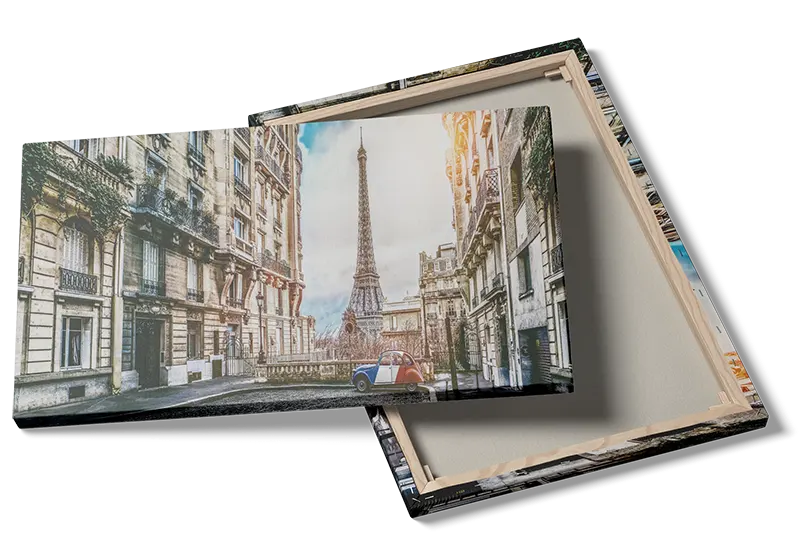 Eiffel Tower Street Scene