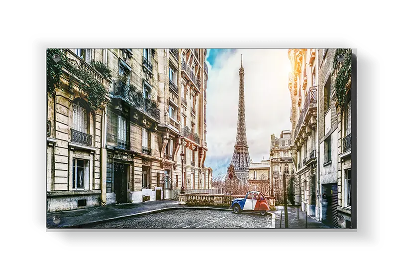 Eiffel Tower Street Scene