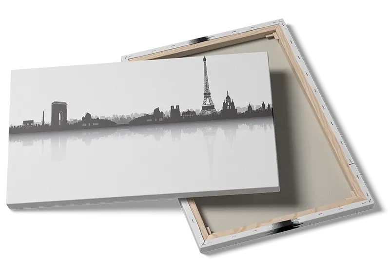 Paris Skyline Silhouette Print