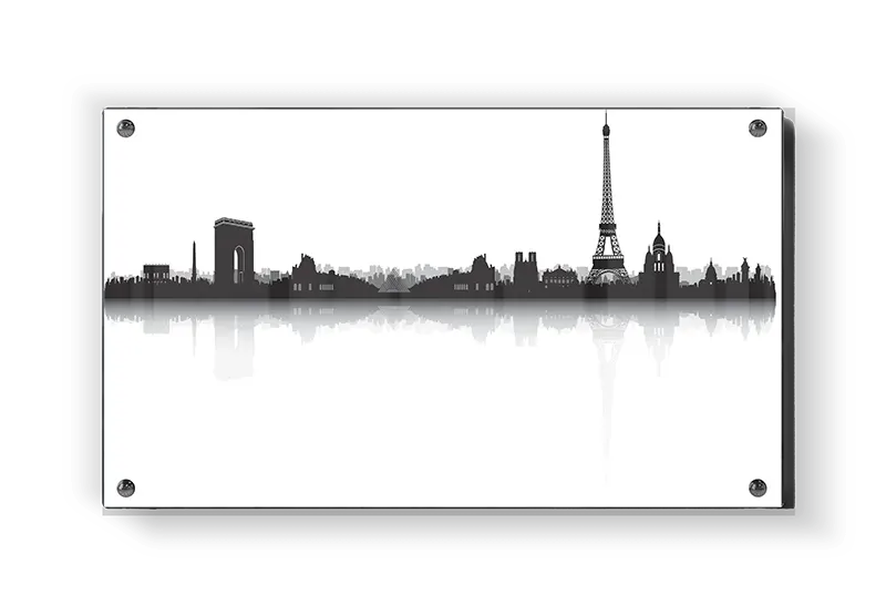 Paris Skyline Silhouette Print