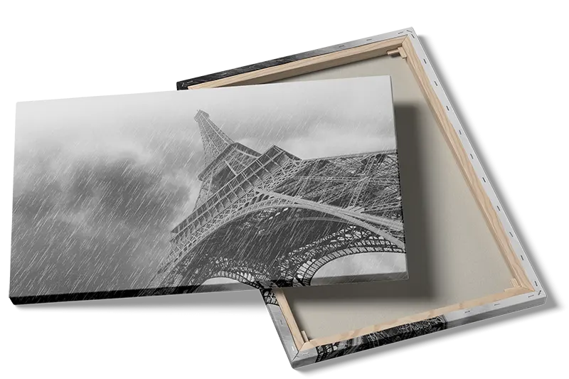 Eiffel Tower On Rainy Day