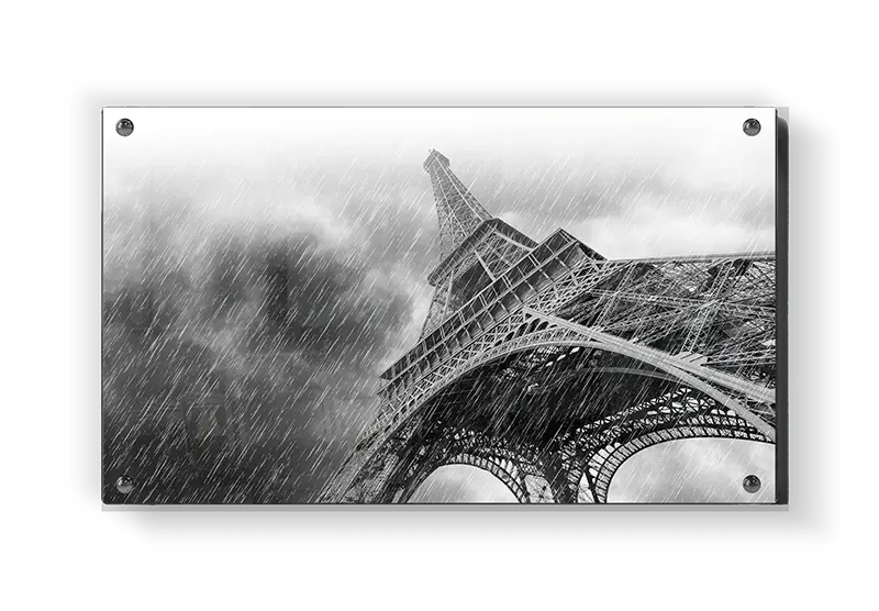 Eiffel Tower On Rainy Day