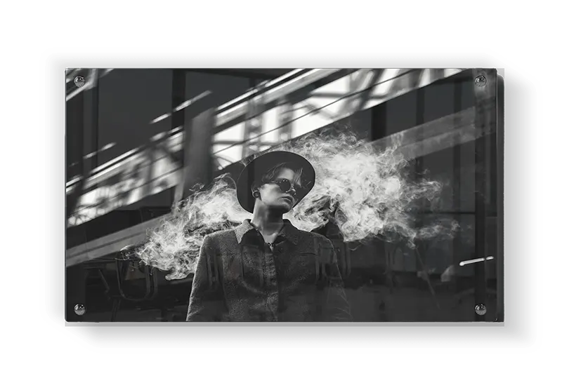 Film Noir Portræt med Røg