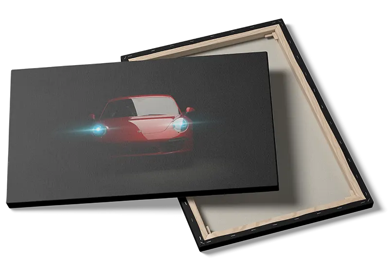 Porsche Lysglimt Plakat