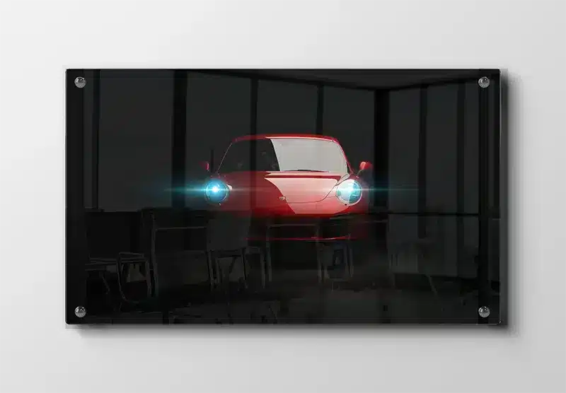 Porsche Lysglimt Plakat
