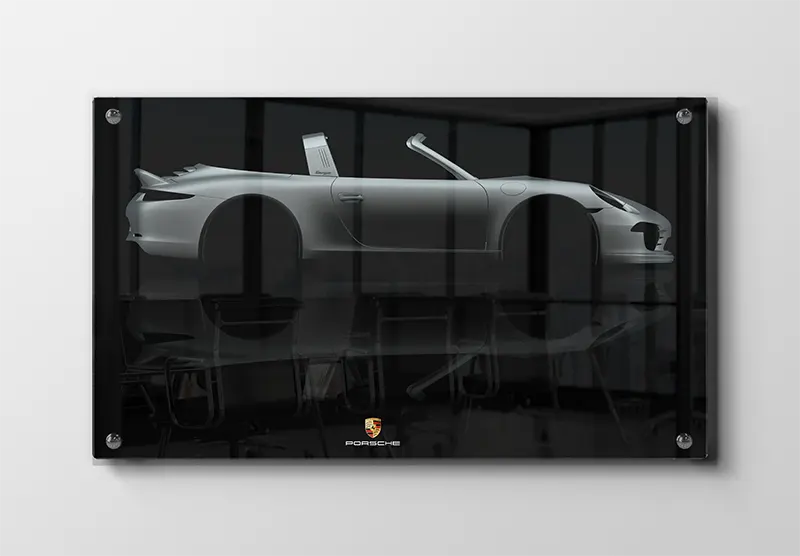 Porsche 911 Silhuet Plakat