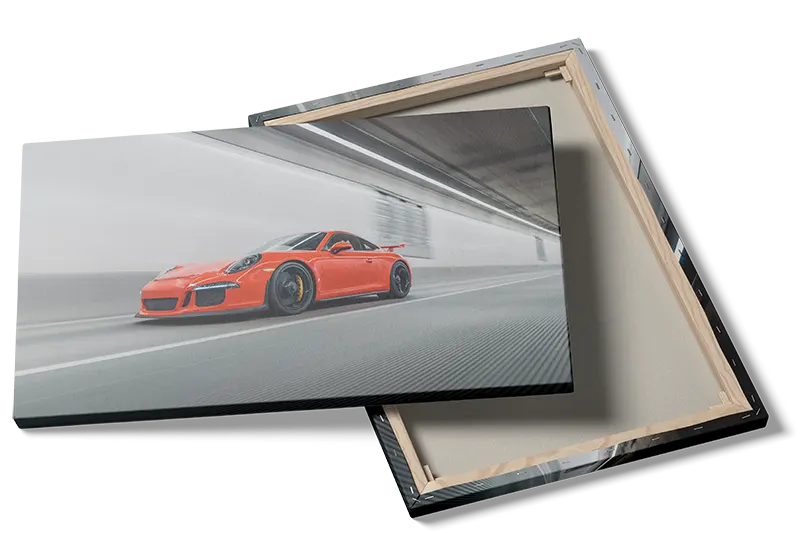 Rød Porsche Sports Coupé