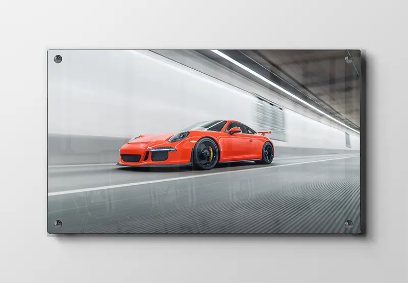 Rød Porsche Sports Coupé