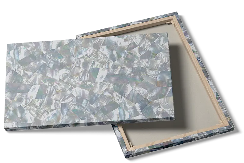 Grafisk Irisende Perlemor Mosaikflader