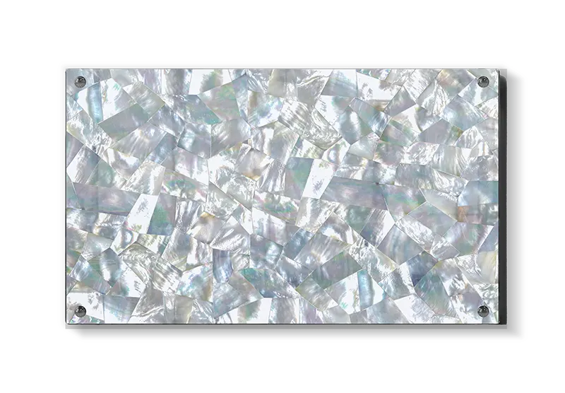 Grafisk Irisende Perlemor Mosaikflader