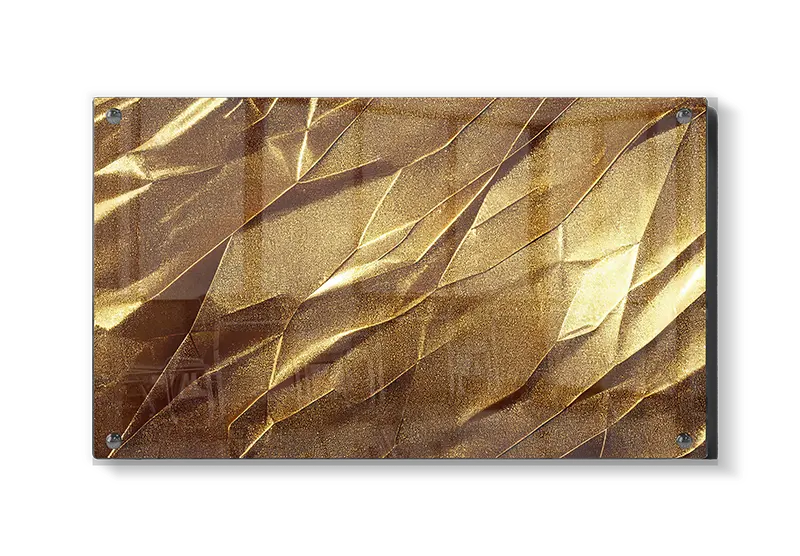 Gyldne Foldeflader i Relief