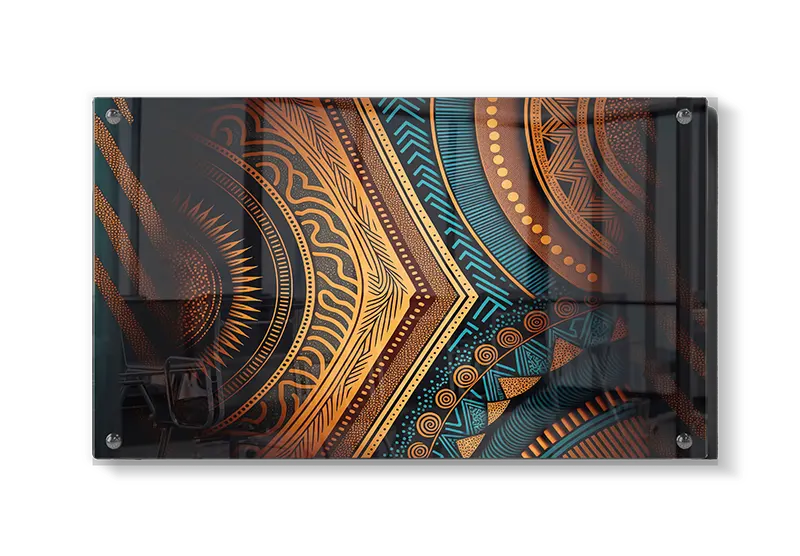 Geometrisk Tribal Mønster i Kobber