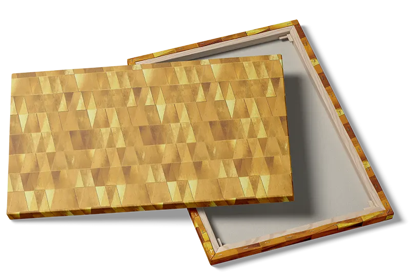 Grafisk Gyldent Geometrisk Mosaikmønster