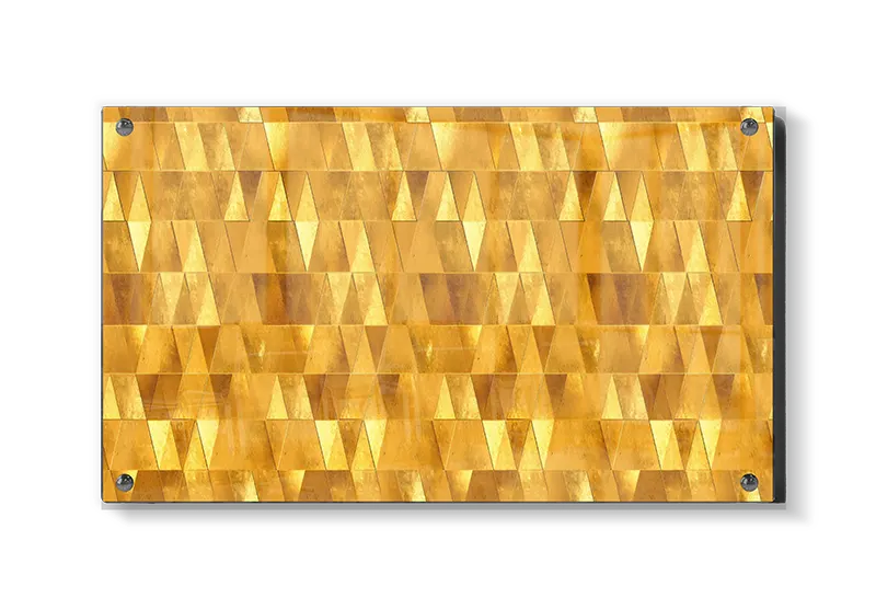 Grafisk Gyldent Geometrisk Mosaikmønster