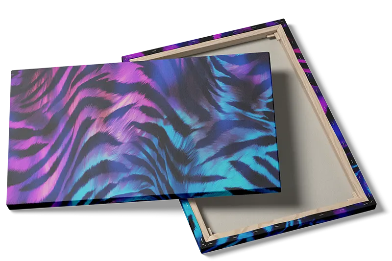 Neon Zebra Striber i Lilla