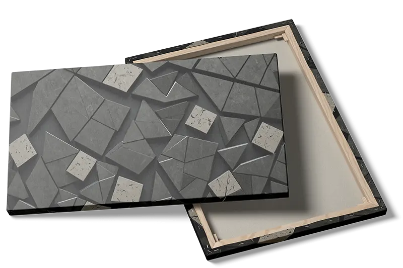 Mørk Geometrisk Relief Komposition
