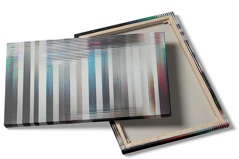 Abstrakte Striber med Glitch