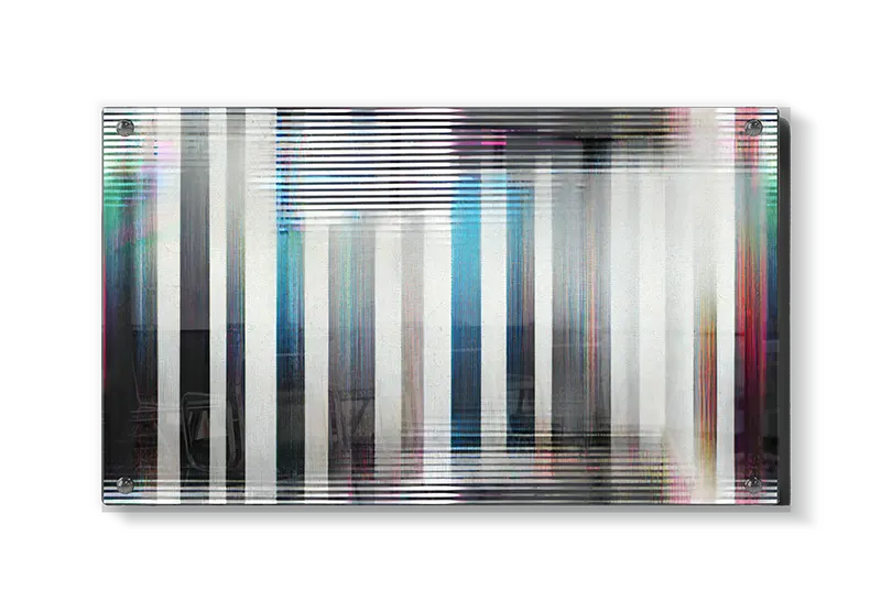 Abstrakte Striber med Glitch