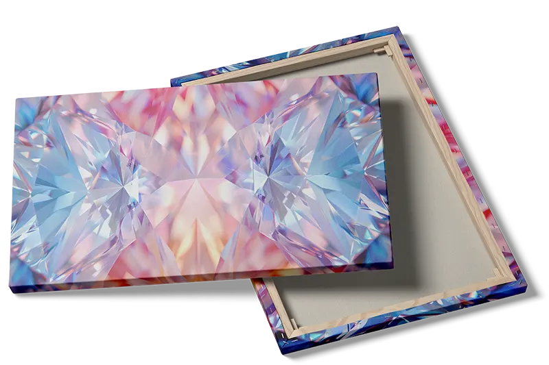 Symmetrisk Krystalprisme i Pastel