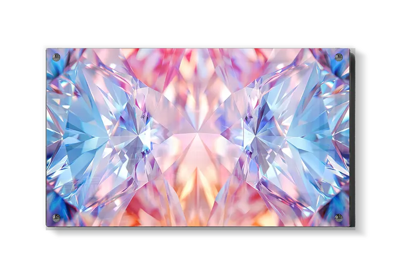 Symmetrisk Krystalprisme i Pastel