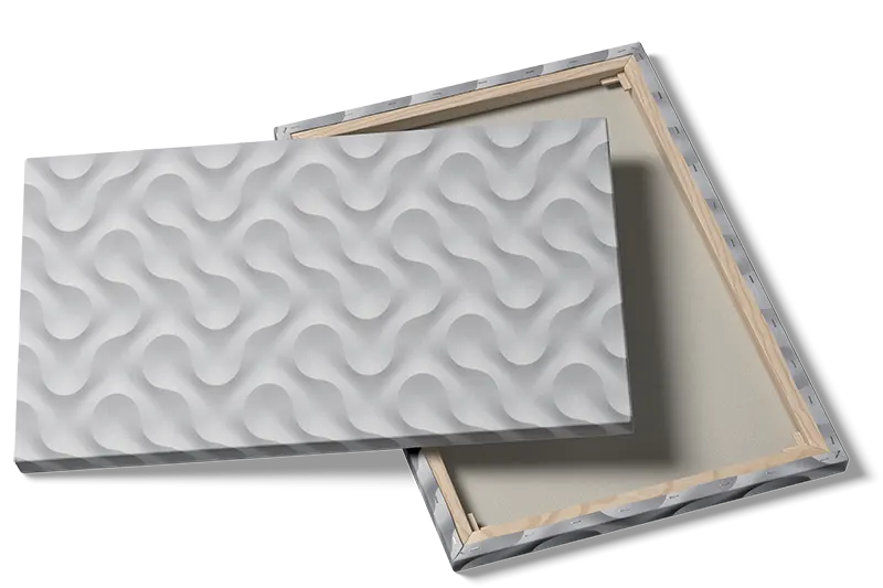 Hvidt Bølge Relief Mønster