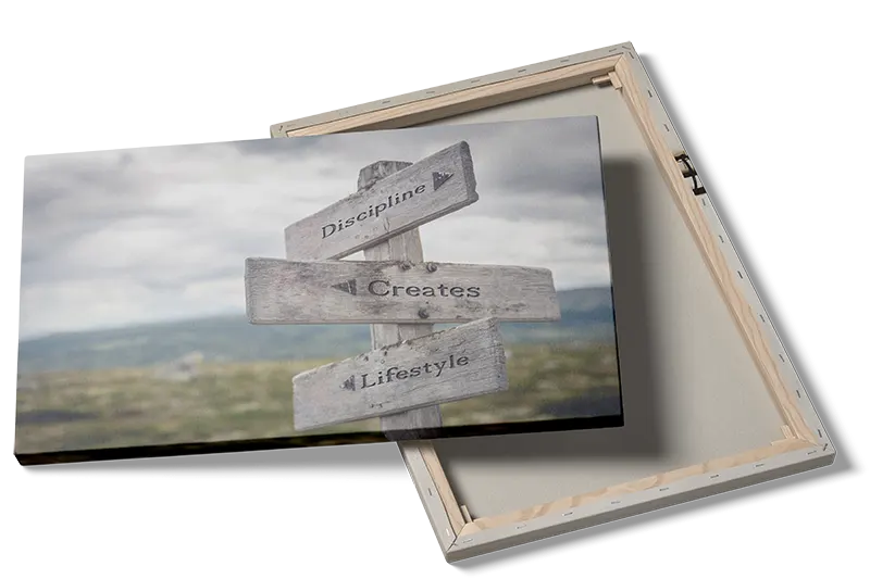 Disciplin Skaber Livsstil Plakat