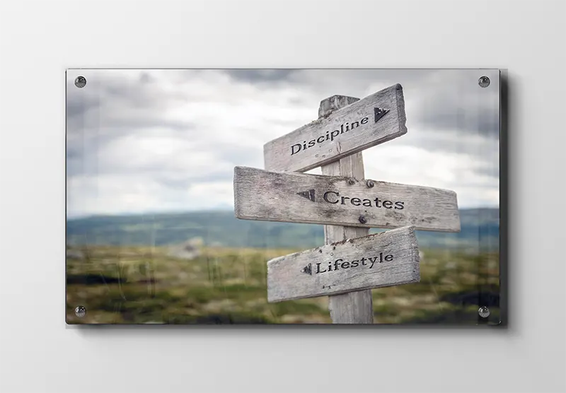 Disciplin Skaber Livsstil Plakat
