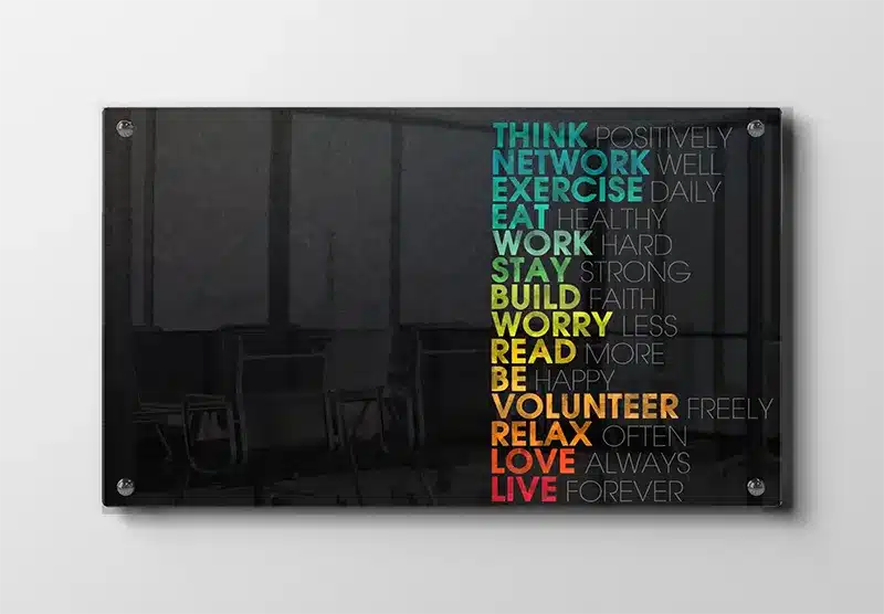 Motiverende Livsregler Plakat