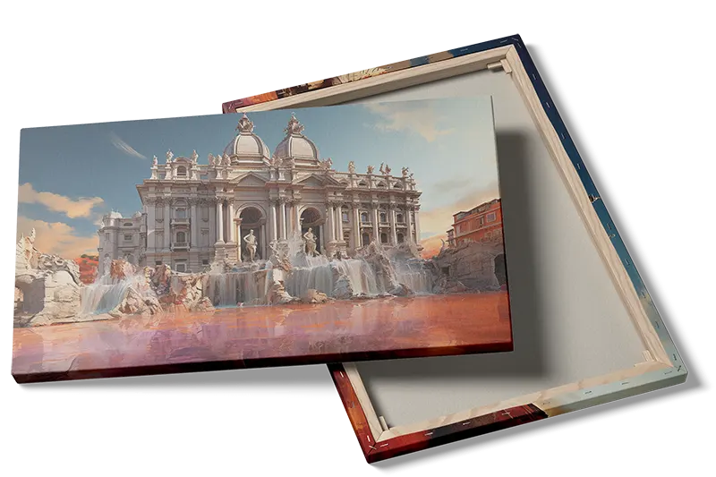 Elegant Historic Fountain Scene