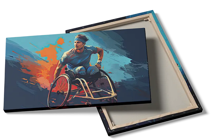Dynamisk Rullestolsracer i Fart