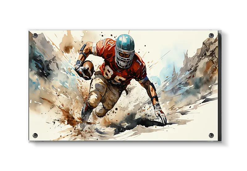 Dynamisk Fodboldhelt i Fart