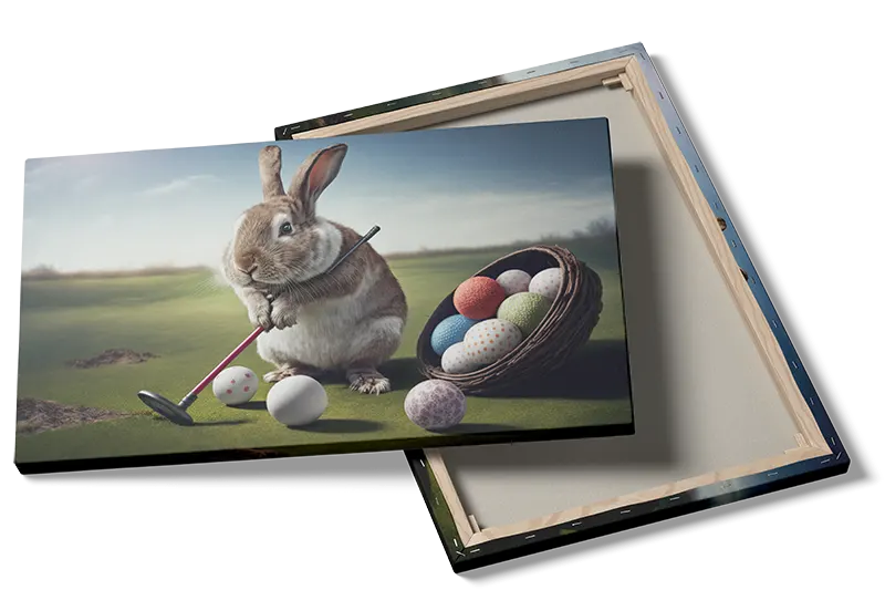 Kaninens Golf-eventyr i Farver