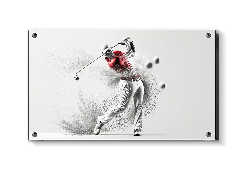 Dynamisk Golfspiller i Fart