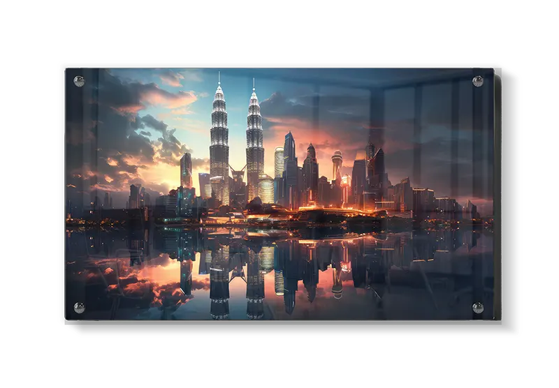 Kuala Lumpur Skyline ved Skumring