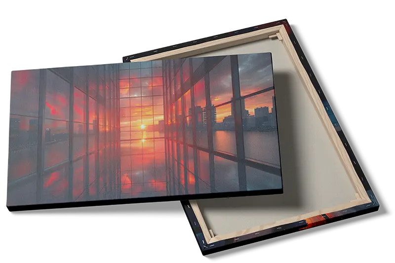 Grafisk Solnedgang i Glasgang