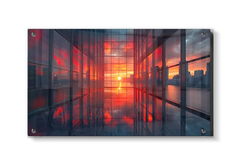 Grafisk Solnedgang i Glasgang