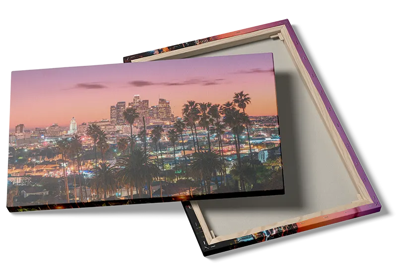 Los Angeles Skyline ved Solnedgang