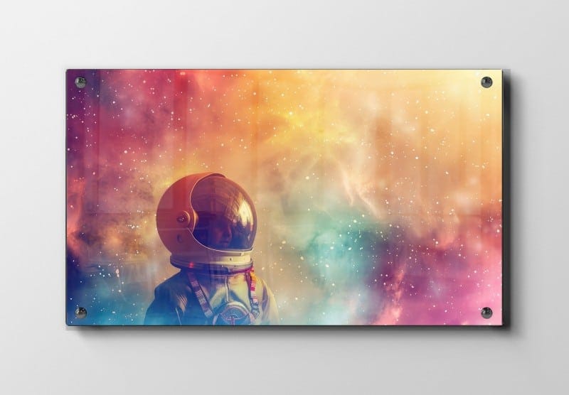 Astronaut i Farverig Tåge