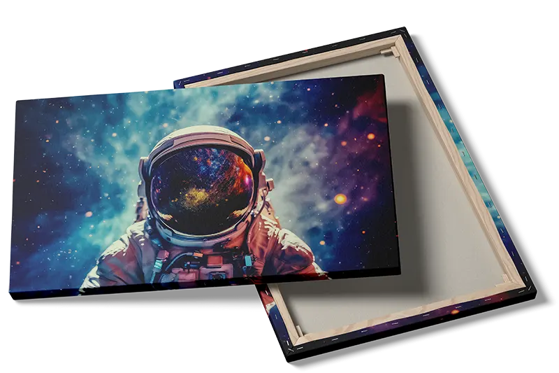 Grafisk Astronaut med Galaksevisir
