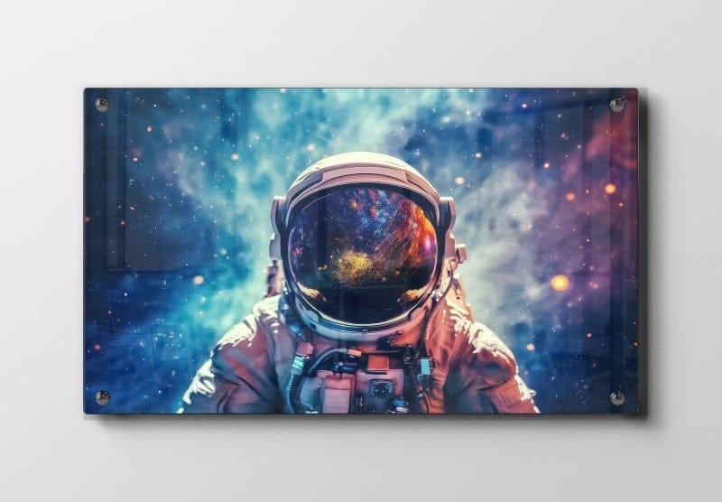 Grafisk Astronaut med Galaksevisir