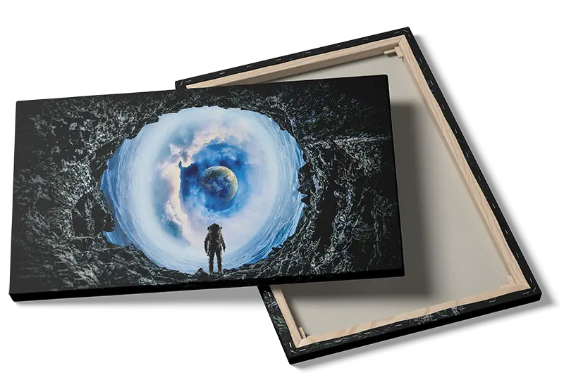 Grafisk Astronaut ved Himmelportal