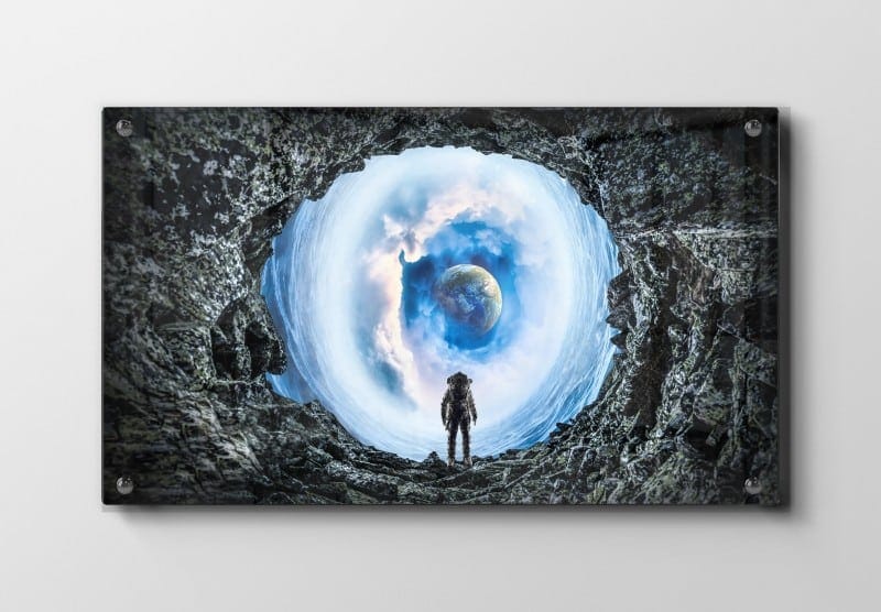 Grafisk Astronaut ved Himmelportal