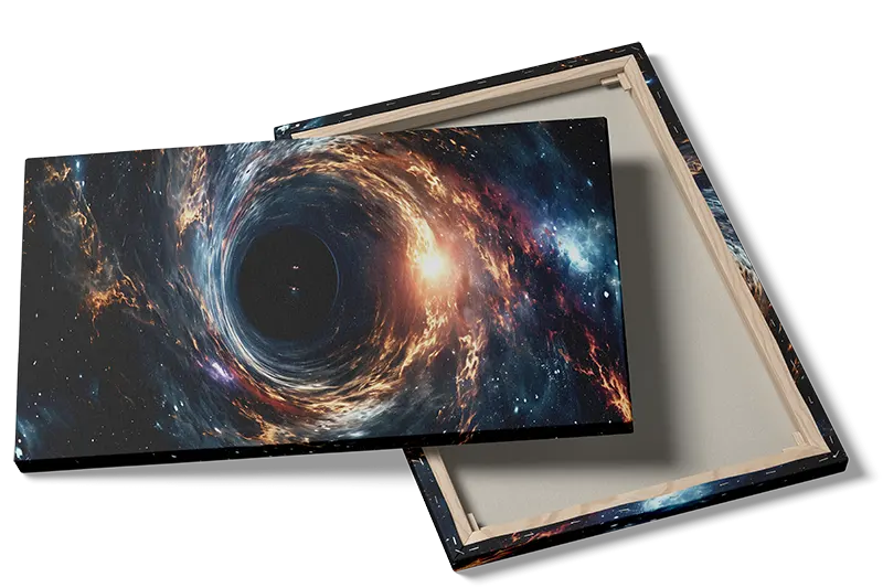 Kosmisk Hvirvel Omkring Sort Hul