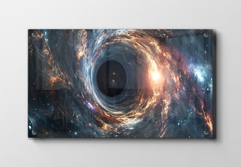 Kosmisk Hvirvel Omkring Sort Hul