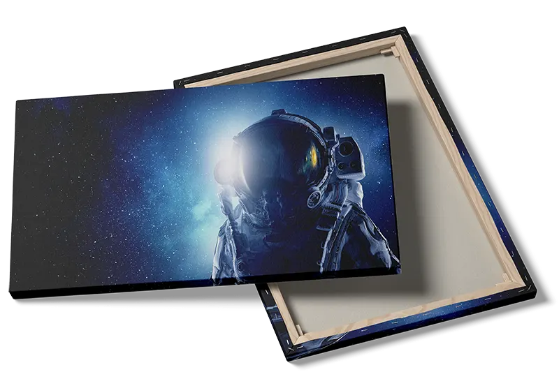 Astronaut i Blåt Stjernelys