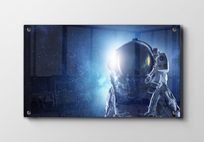 Astronaut i Blåt Stjernelys